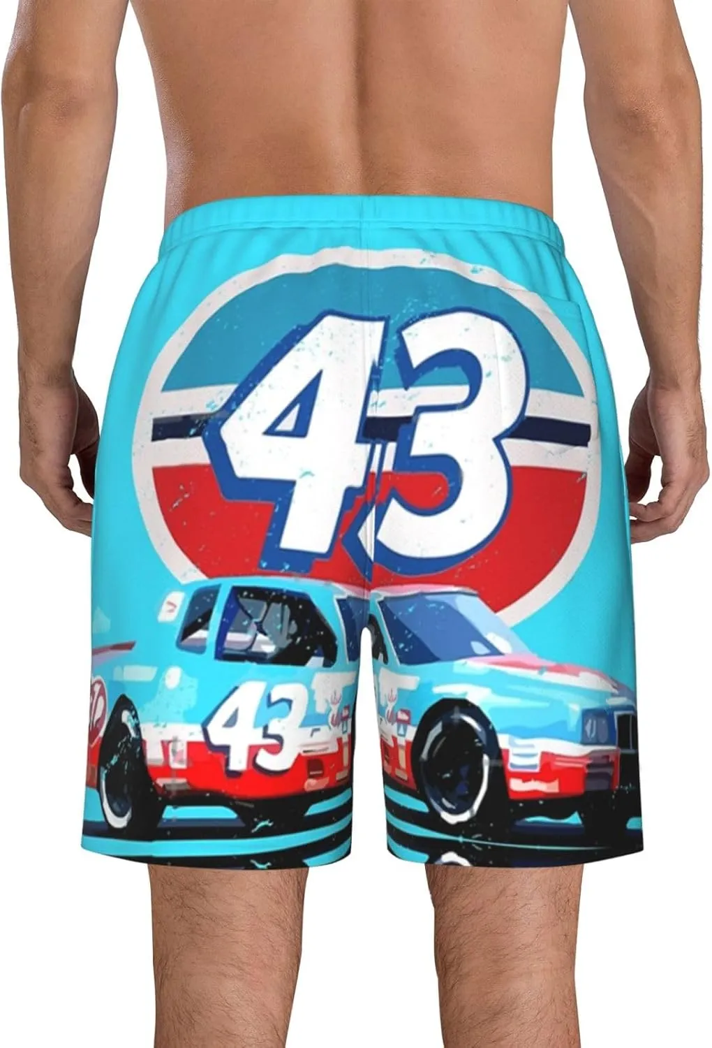 Richard-Petty-Car-43 Men's Swim Trunks Board Shorts Outdoor Beach Surfing