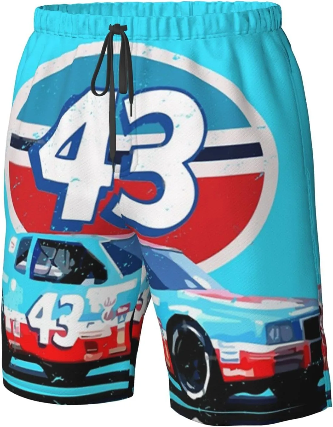 Richard-Petty-Car-43 Men's Swim Trunks Board Shorts Outdoor Beach Surfing