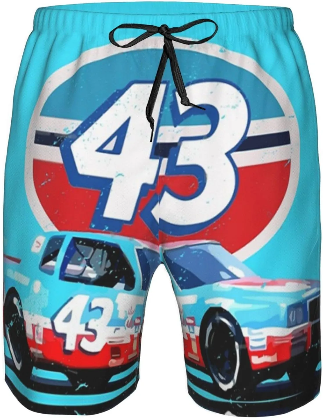 Richard-Petty-Car-43 Men's Swim Trunks Board Shorts Outdoor Beach Surfing