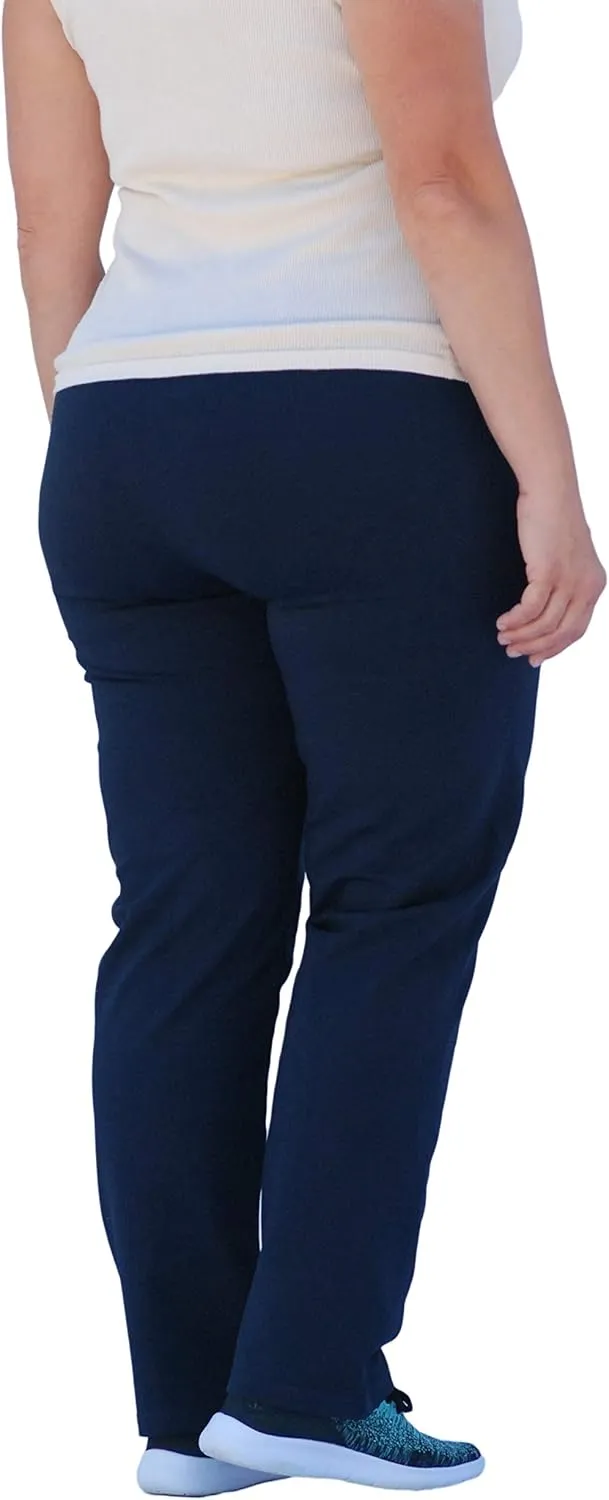 SCR SPORTSWEAR 28/30/32/34 Inseam Tall Petite Regular Plus Size S-4X Athletic Pants for Women with Zipper Pockets High Waist