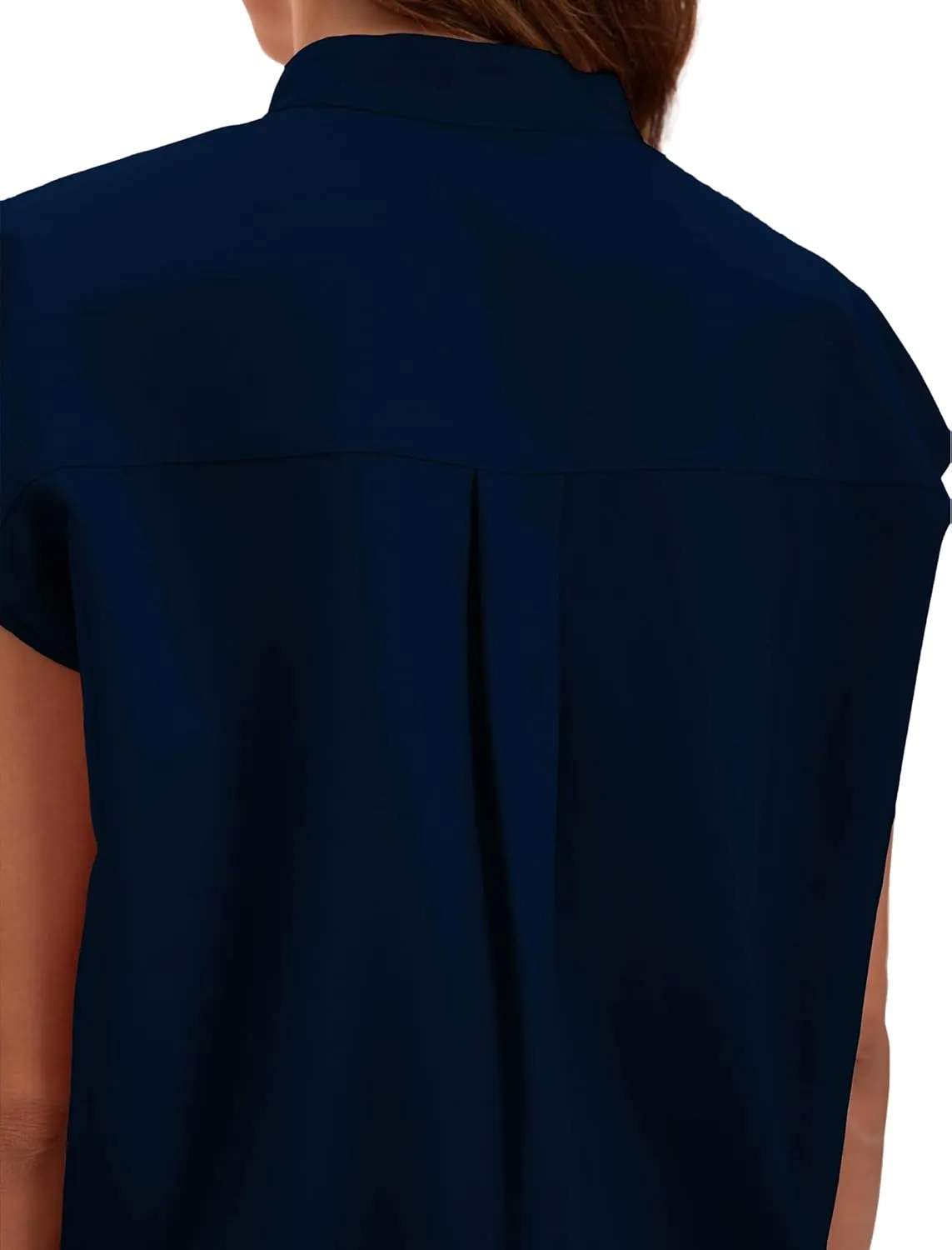 Scrub for Women Set - Stretch Scrub Top & Jogger Pants Mandarin Collar Anti-Wrinkle Scrub Suit Medical Uniform