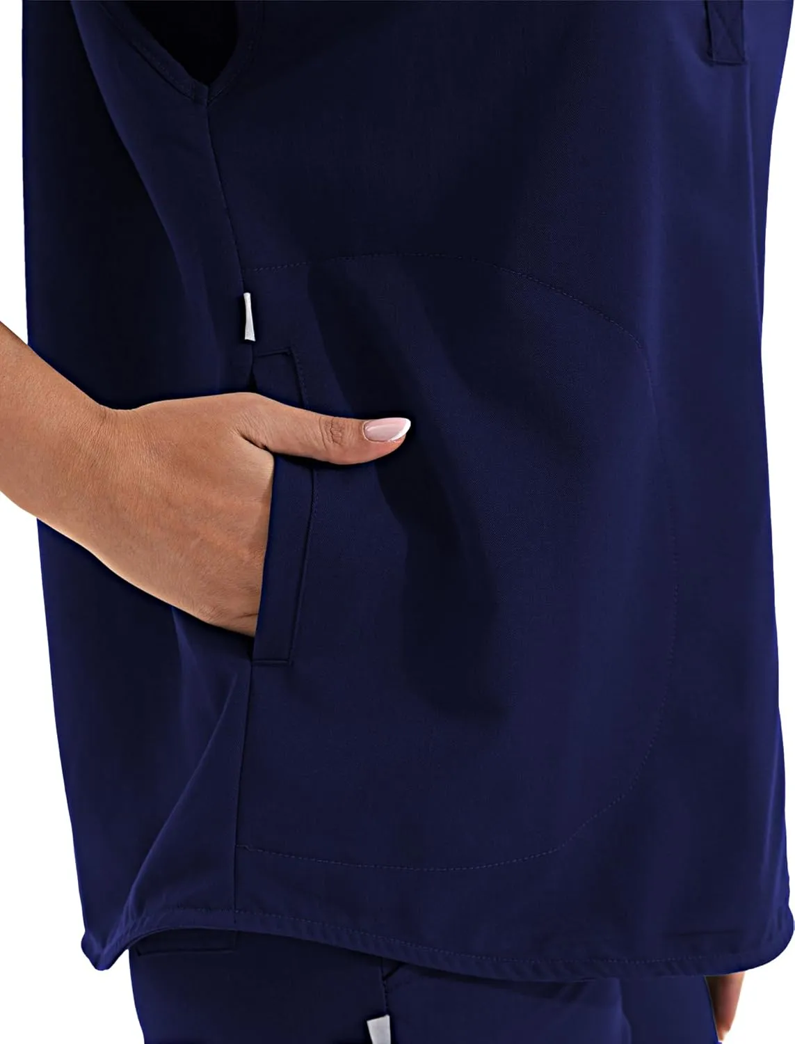 Scrub for Women Set - Stretch Scrub Top & Jogger Pants Mandarin Collar Anti-Wrinkle Scrub Suit Medical Uniform