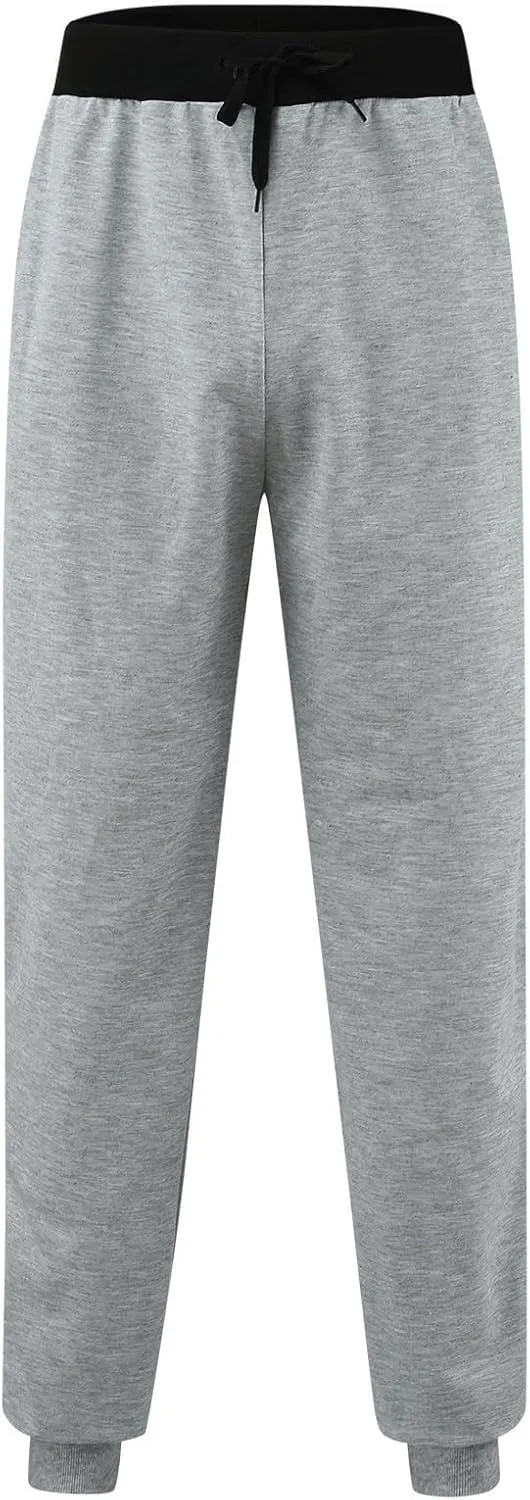 sdbrld Sweatpants For Men Mens Cotton Sport Joggers Solid Drawstring Cargo Pants Casual Hiking Running Sweatpants Trousers