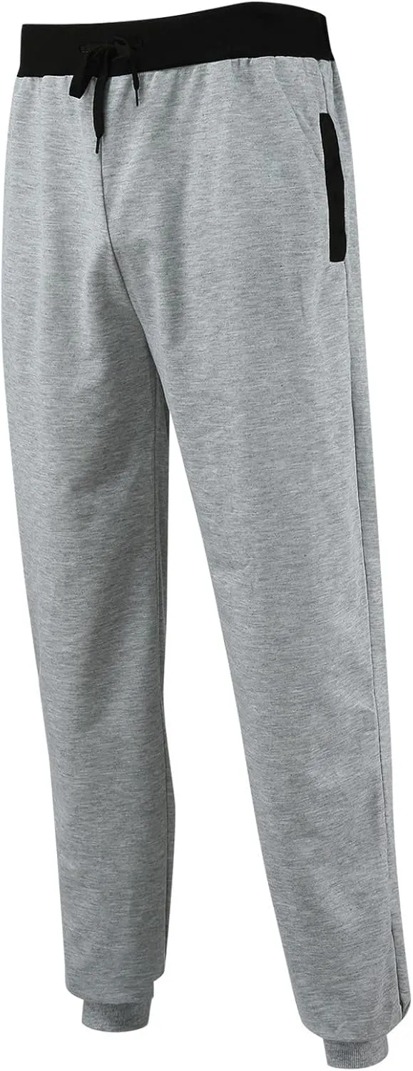 sdbrld Sweatpants For Men Mens Cotton Sport Joggers Solid Drawstring Cargo Pants Casual Hiking Running Sweatpants Trousers