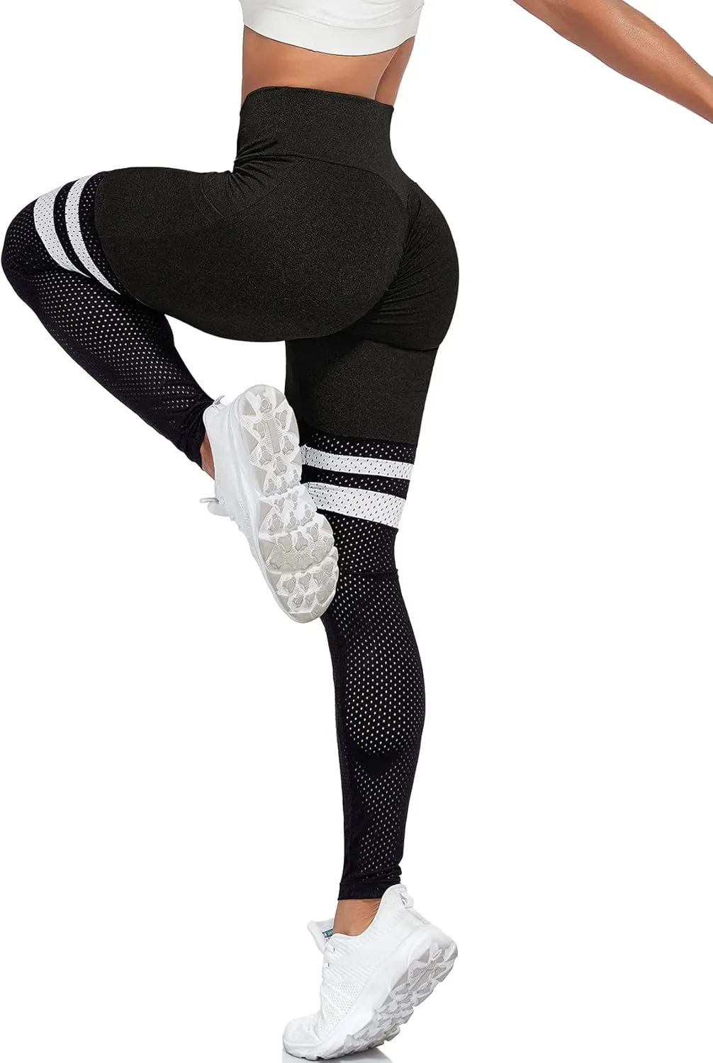 SEASUM Women Scrunch Butt Leggings High Waisted Ruched Yoga Pants Workout Butt Lifting