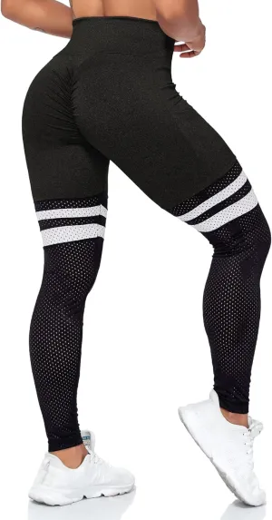 SEASUM Women Scrunch Butt Leggings High Waisted Ruched Yoga Pants Workout Butt Lifting