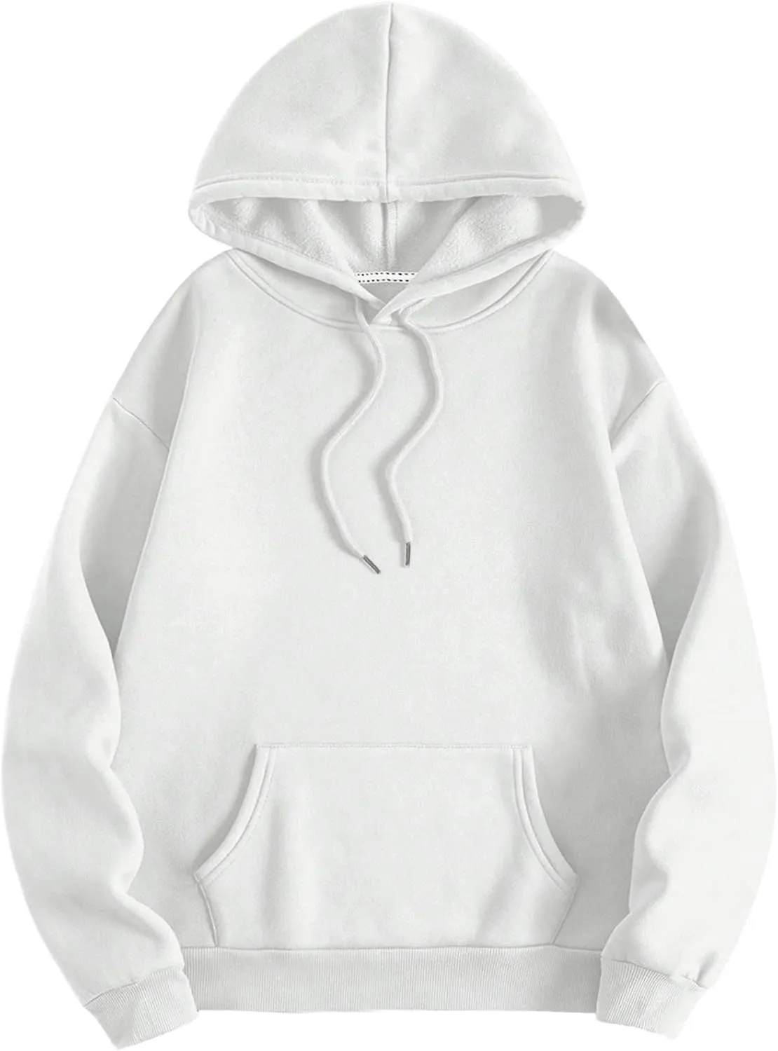 SOLY HUX Hoodies for Women Drawstring Long Sleeve Drop Shoulder Pullover Sweatshirt with Pocket