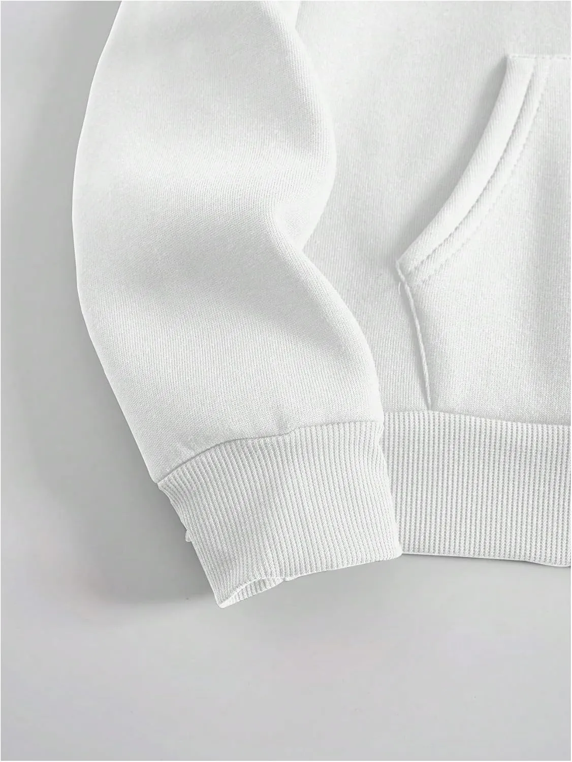 SOLY HUX Hoodies for Women Drawstring Long Sleeve Drop Shoulder Pullover Sweatshirt with Pocket