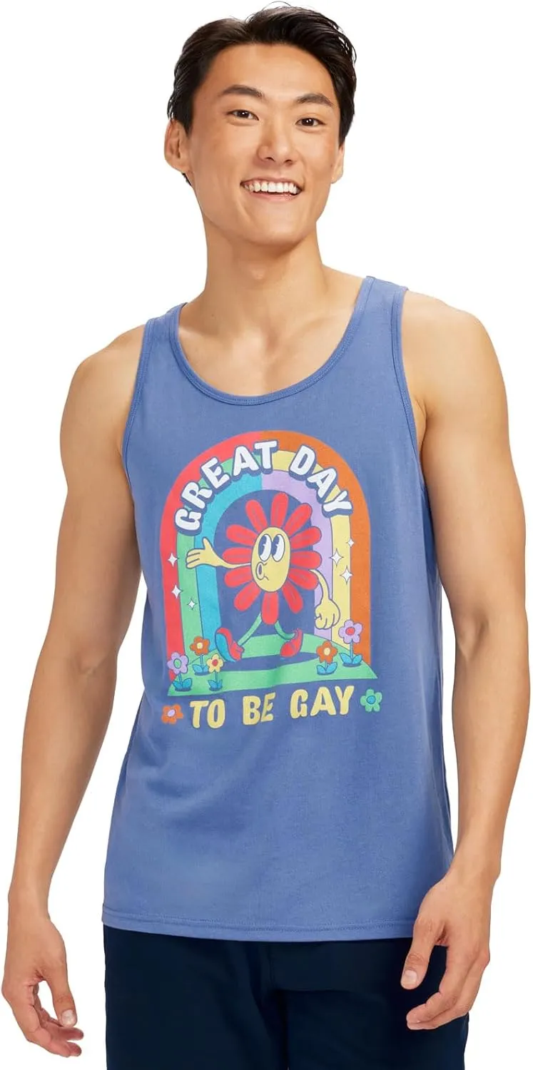 Tipsy Elves LGBT Pride Flag Tank Tops Colorful Rainbow Shirt Bi Trans Gay Lesbian Pride Outfits for Men Women