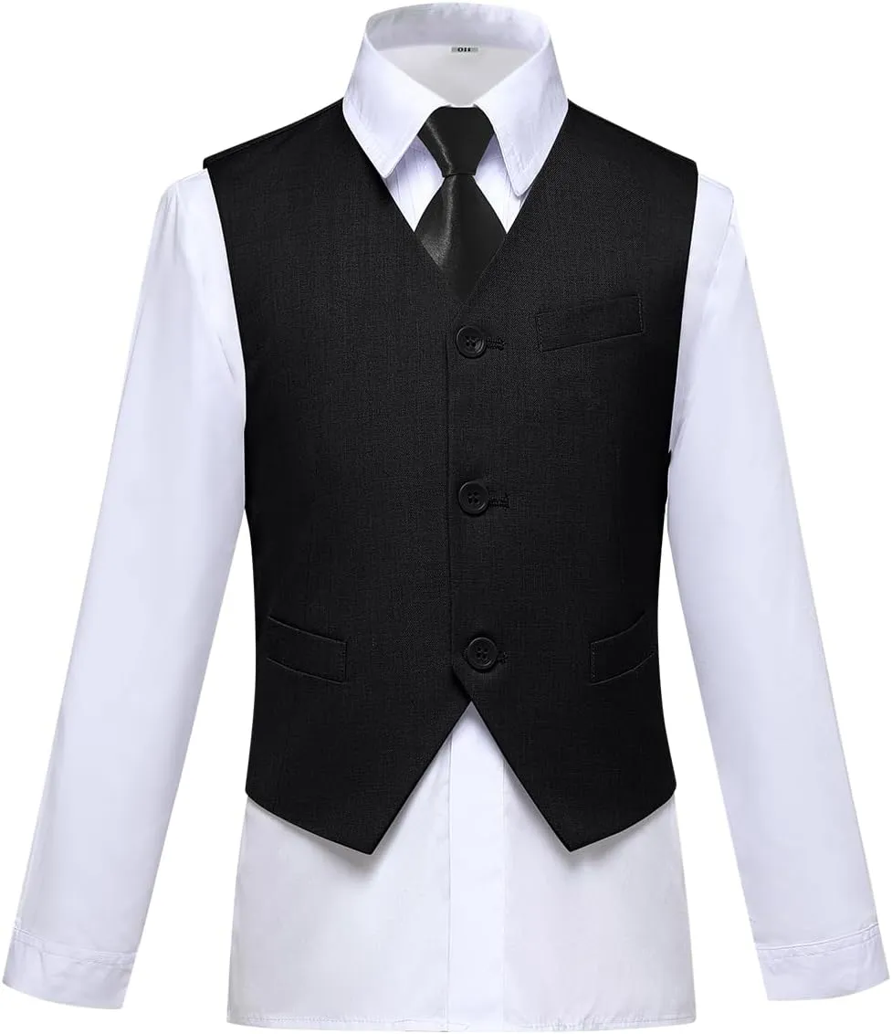 Visaccy Boys Suits Slim Fit Dress Clothes Ring Bearer Outfit