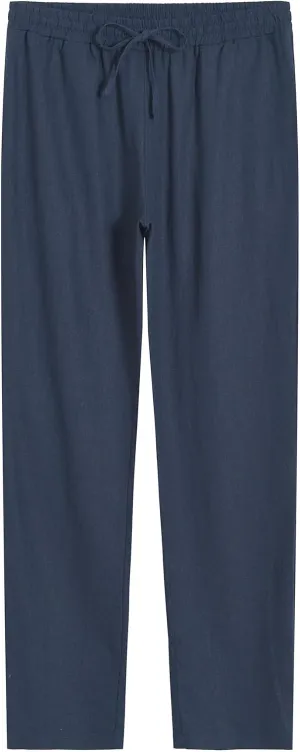 Weintee Women's 34" Inseam Tall Linen Pants with Pockets