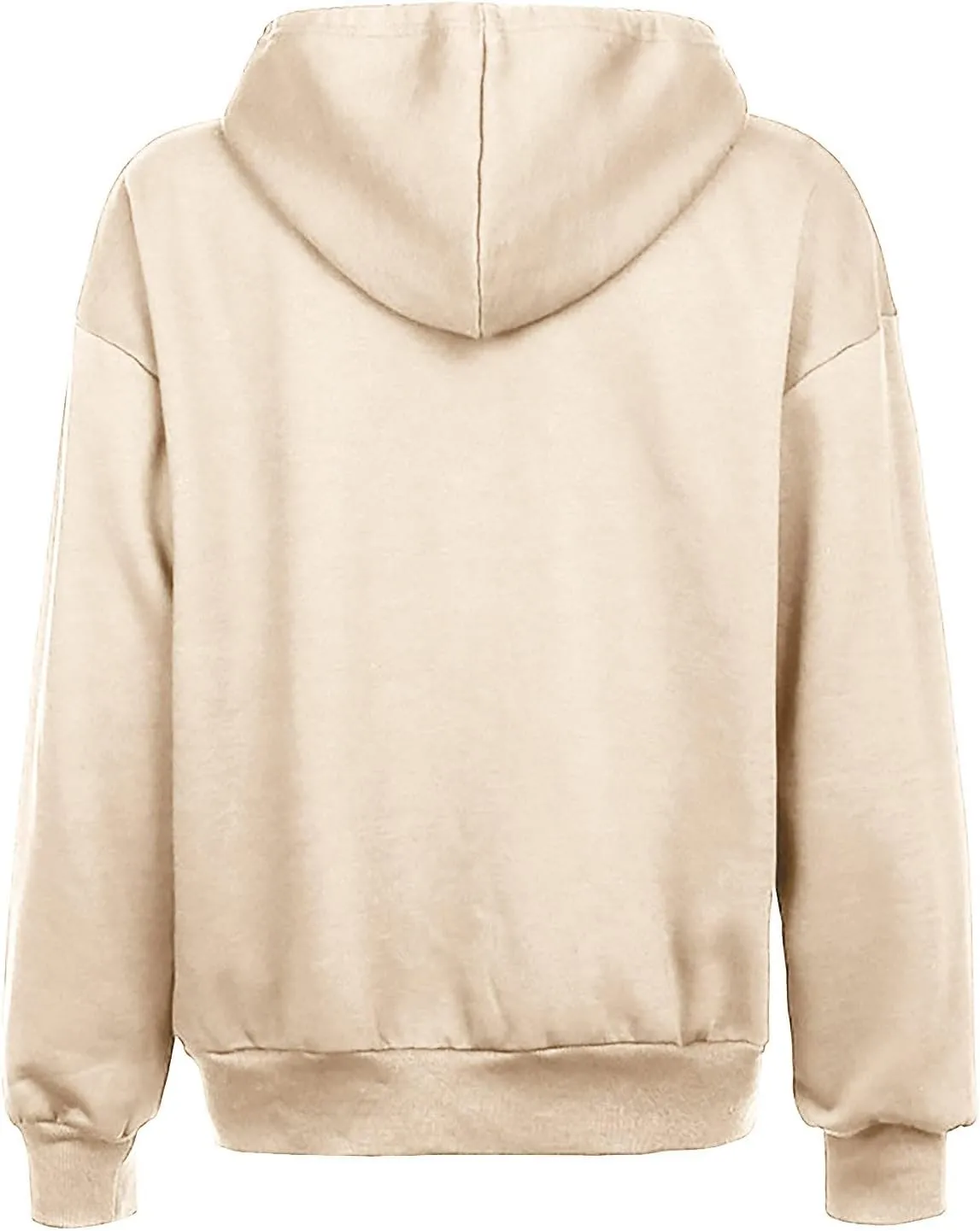 Wirziis Oversized Zip Up Hoodie for Women 2024 Fleece Jacket Fall Outfits Casual Hooded Tops Teen Girls Drawstring Cardigan