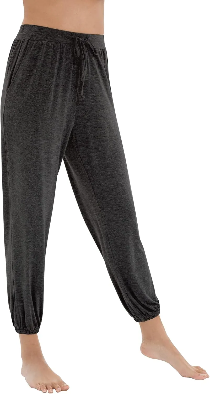 WiWi Bamboo Viscose Pajama Pants for Women Lounge Joggers Yoga Bottoms Plus Size Pajamas Pant Sweatpants S-4X