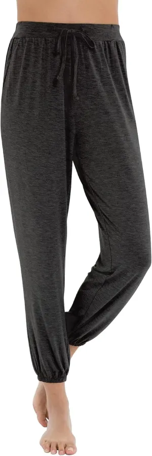 WiWi Bamboo Viscose Pajama Pants for Women Lounge Joggers Yoga Bottoms Plus Size Pajamas Pant Sweatpants S-4X