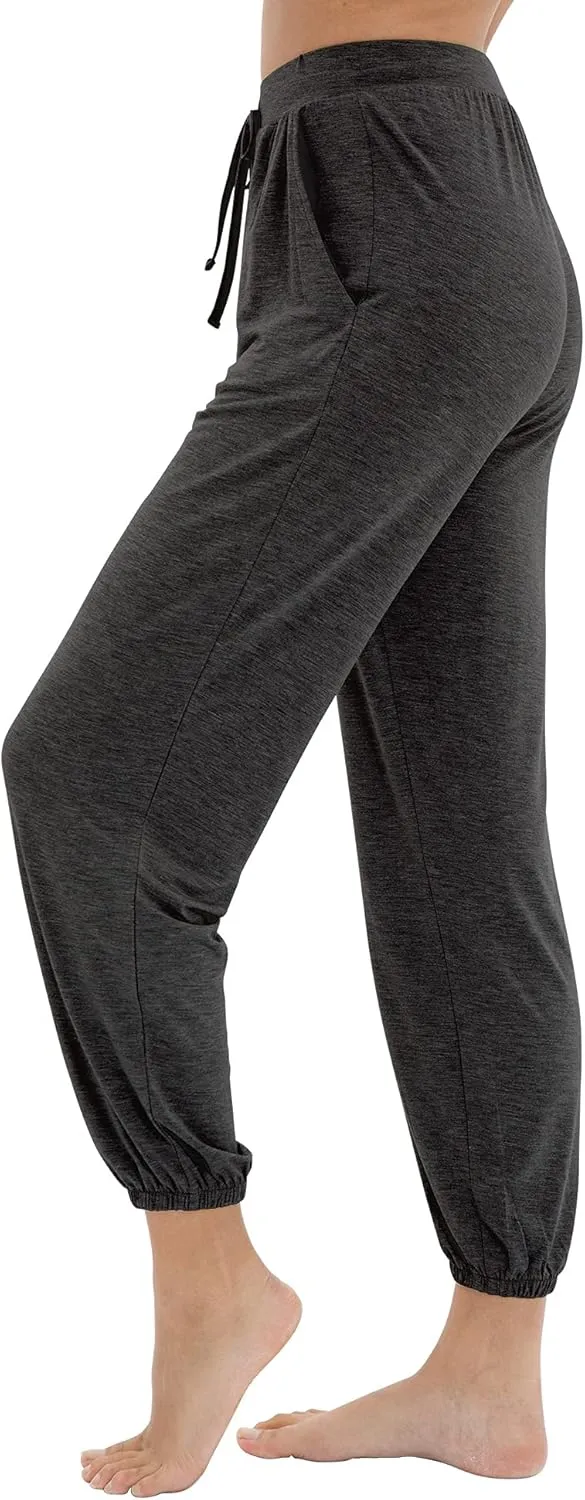 WiWi Bamboo Viscose Pajama Pants for Women Lounge Joggers Yoga Bottoms Plus Size Pajamas Pant Sweatpants S-4X