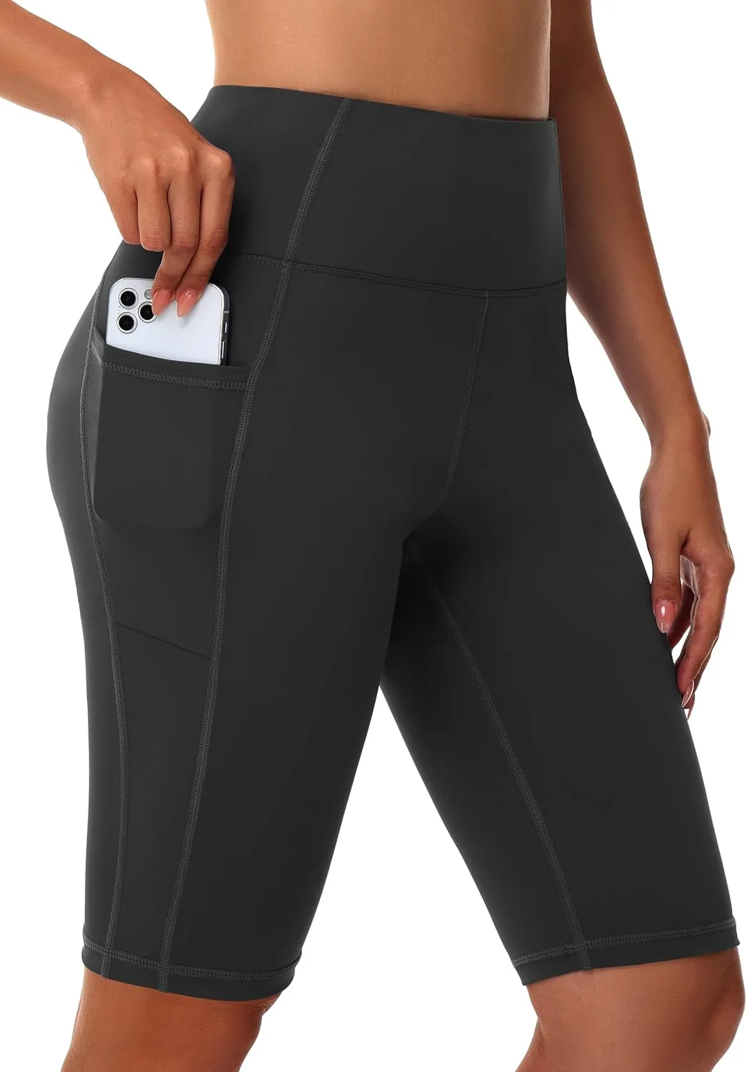 Women's High Waisted Long Swim Shorts - 5''/7''/9''/12" Tummy Control Swim Board Capris Bottoms Swimwear with Liner
