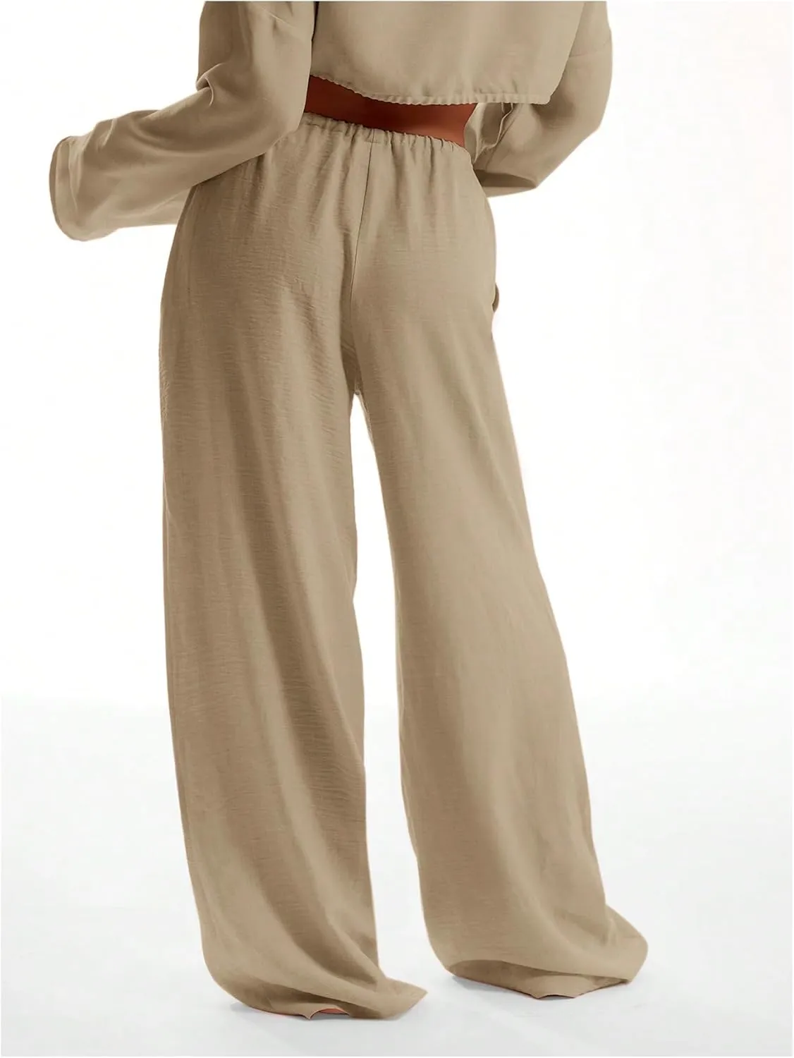 Womens Linen Pants Wide Leg Loose Cotton Swimsuit Coverups Summer Pants Beach Vacation Outfits