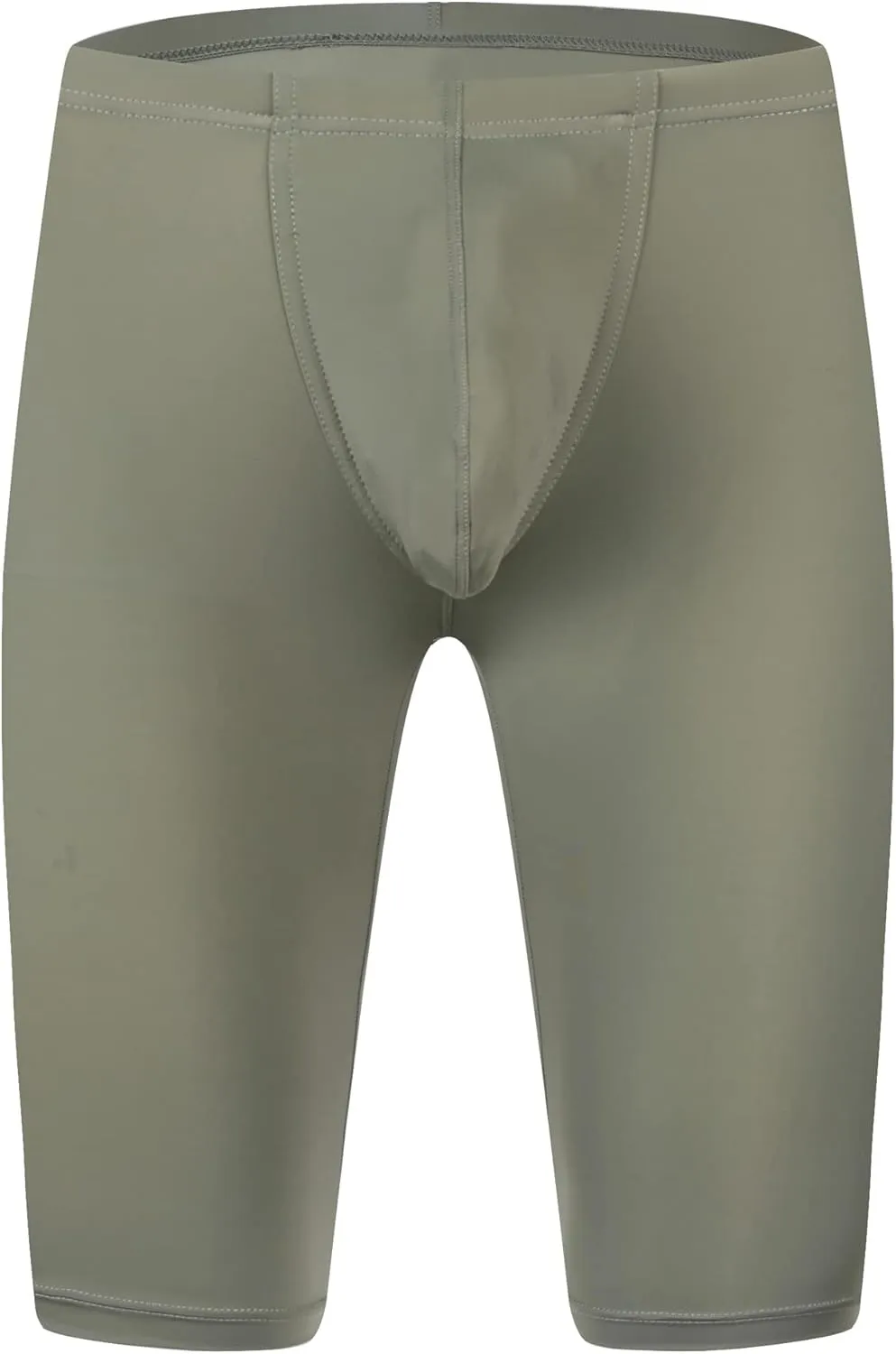 YUFEIDA Men's Compression Half Tights Leggings Sheer Swimwear Shorts Trunks Pant